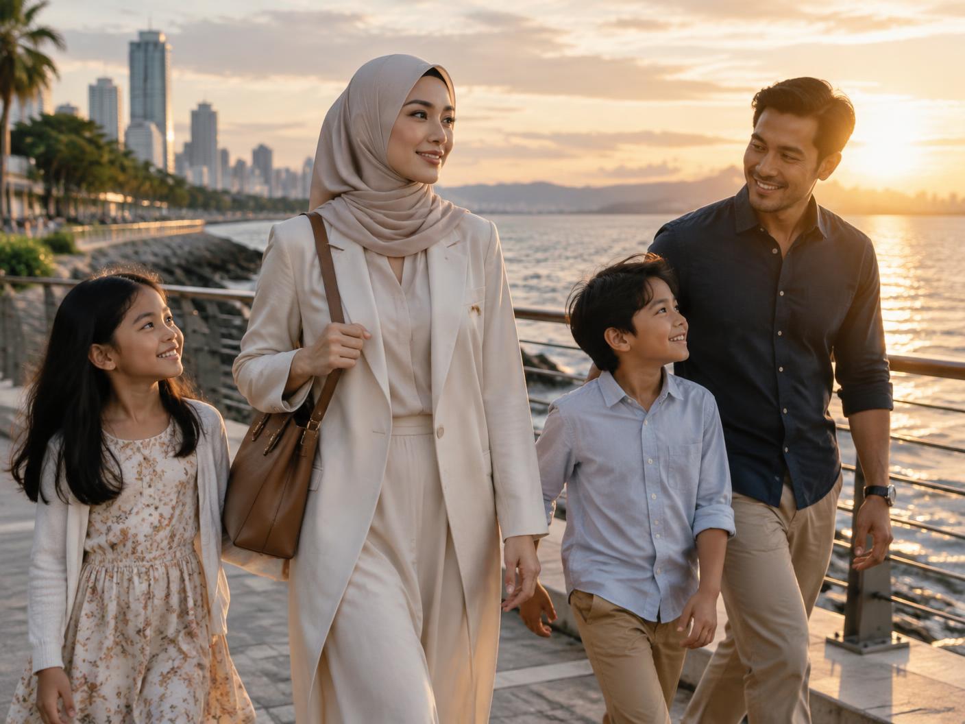 Representative family and lifestyle editorial scene